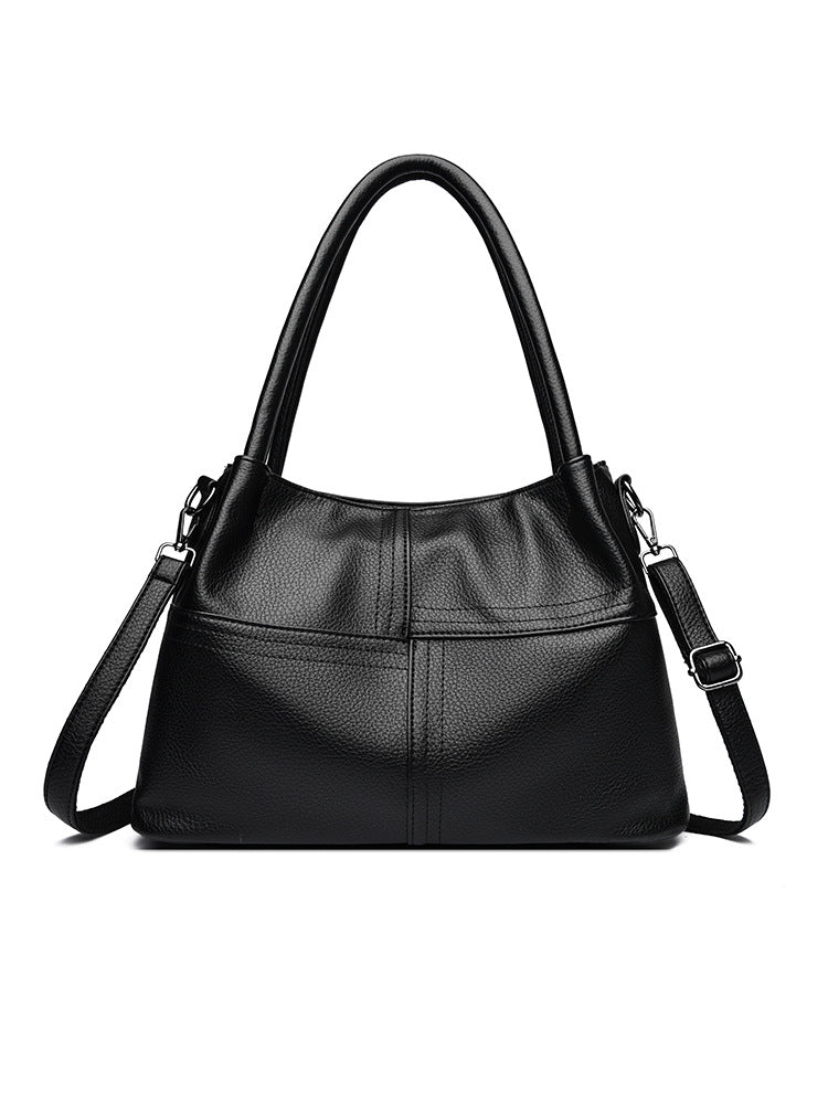 Women's Retro Soft Leather Large Capacity Commuter Tote Bags