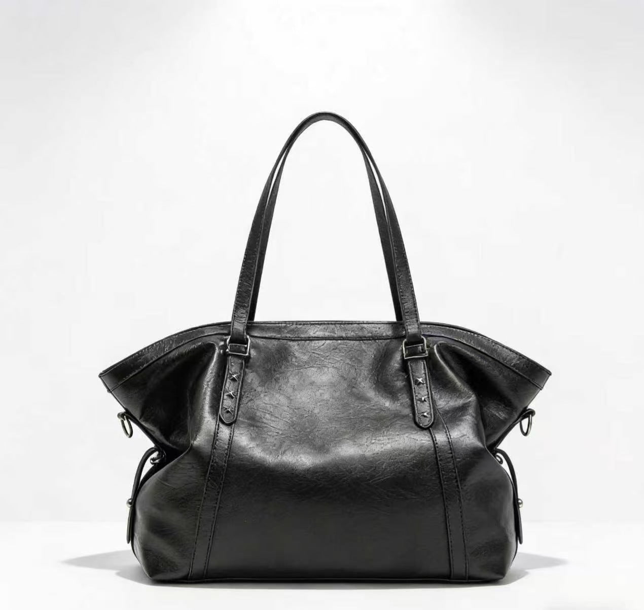 Women's Retro Large Capacity Soft Leather Underarm Bags