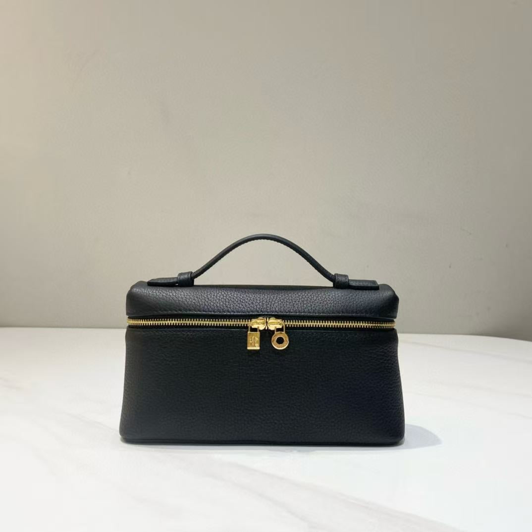 Women's Original Leather Lunch Box First Layer Cowhide Bags
