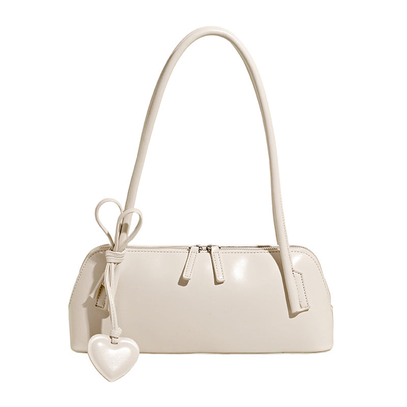 Design Soft Leather Underarm Portable Boston Women's Shoulder Bag