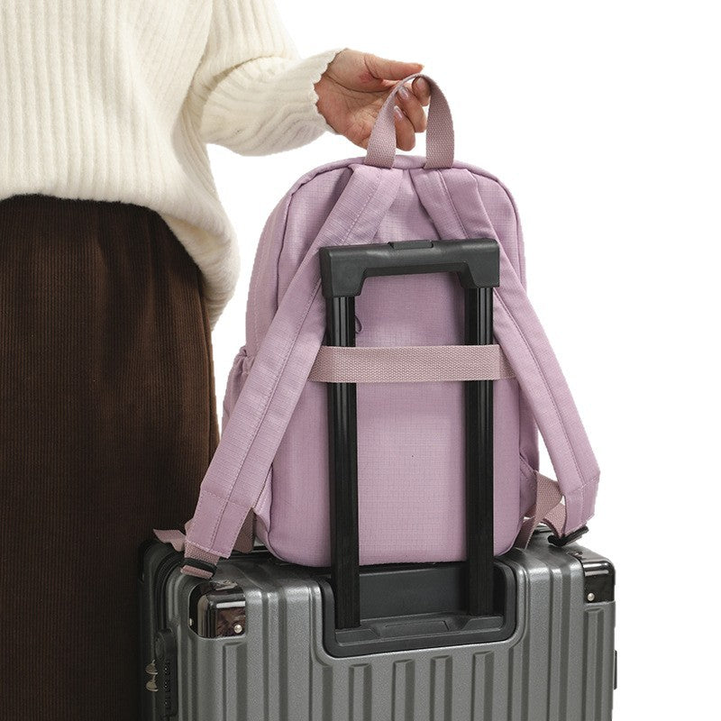 Large Capacity Water Repellent Lightweight Nylon Leisure Backpack