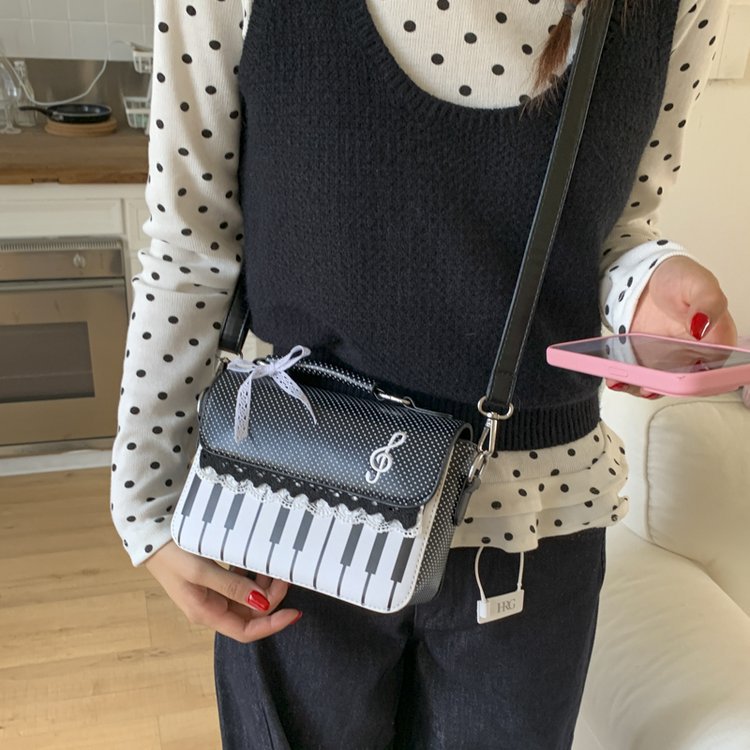 Women's Fashion Lace Piano Note Polka Dot Women's Messenger Bag