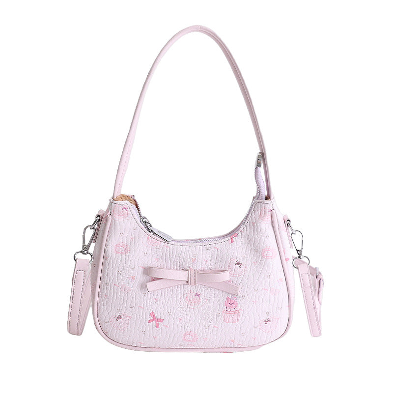 Women's Girly Style Design Cartoon Printed Fashion Small Square Bag