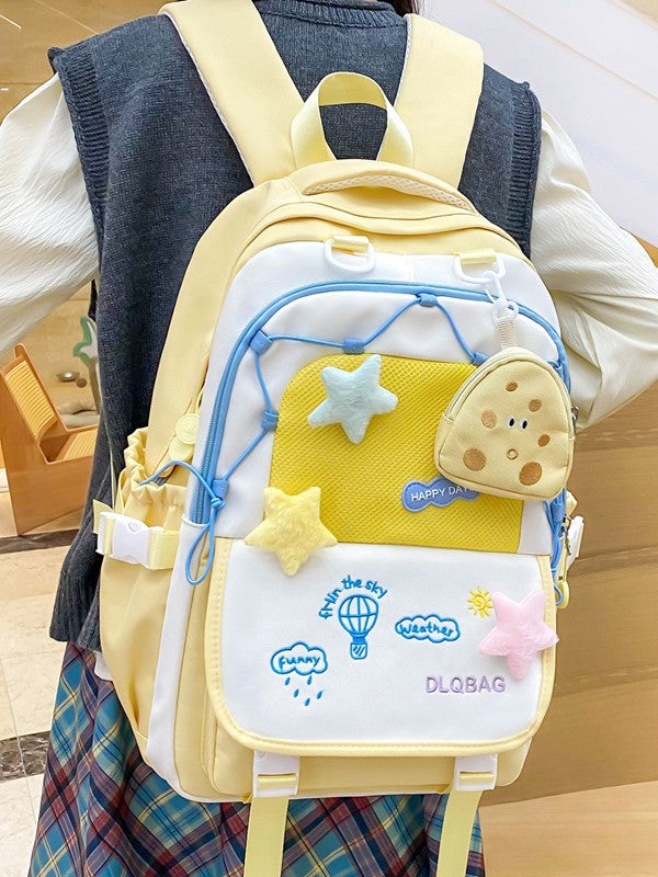Children's Junior High Burden Reduction Large Capacity Primary Leisure Backpack