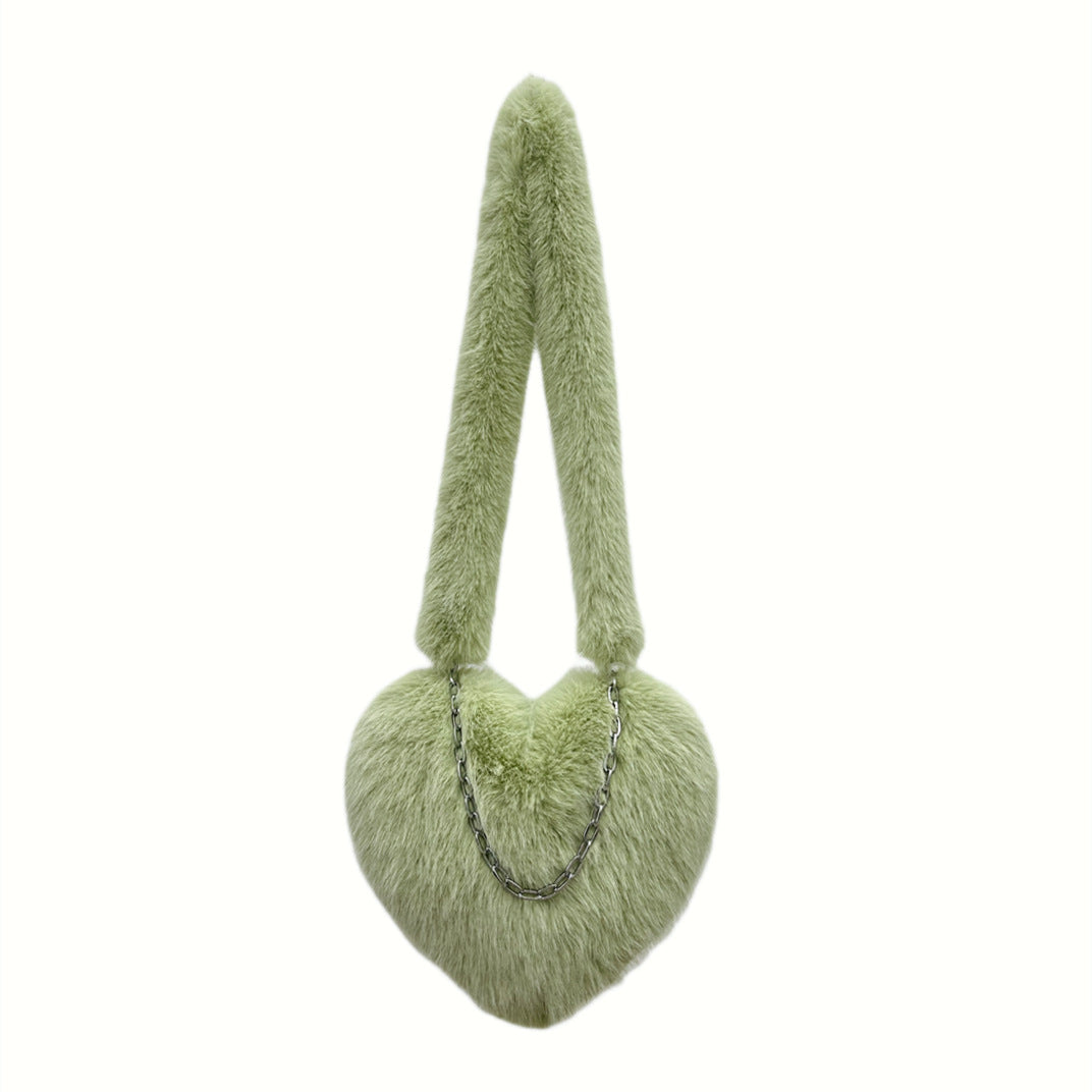 Love Chain Design Macaron Color Shell Bags