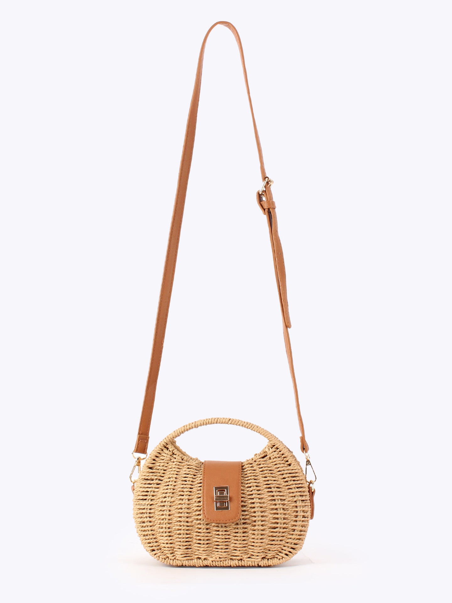 Women's French Fashion Woven Straw Seaside Vacation Beach Daily Bags