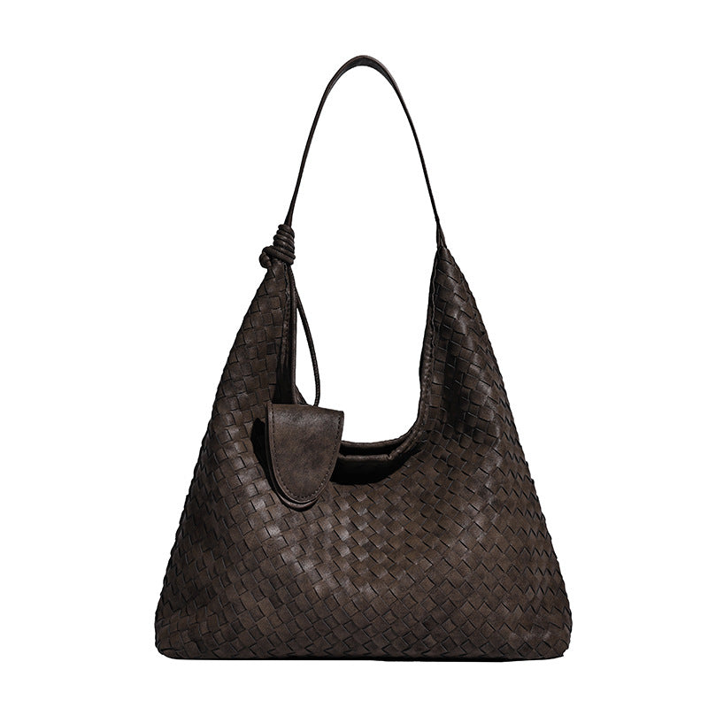 Women's High Sense Woven Stylish Personalized Underarm Women's Shoulder Bag