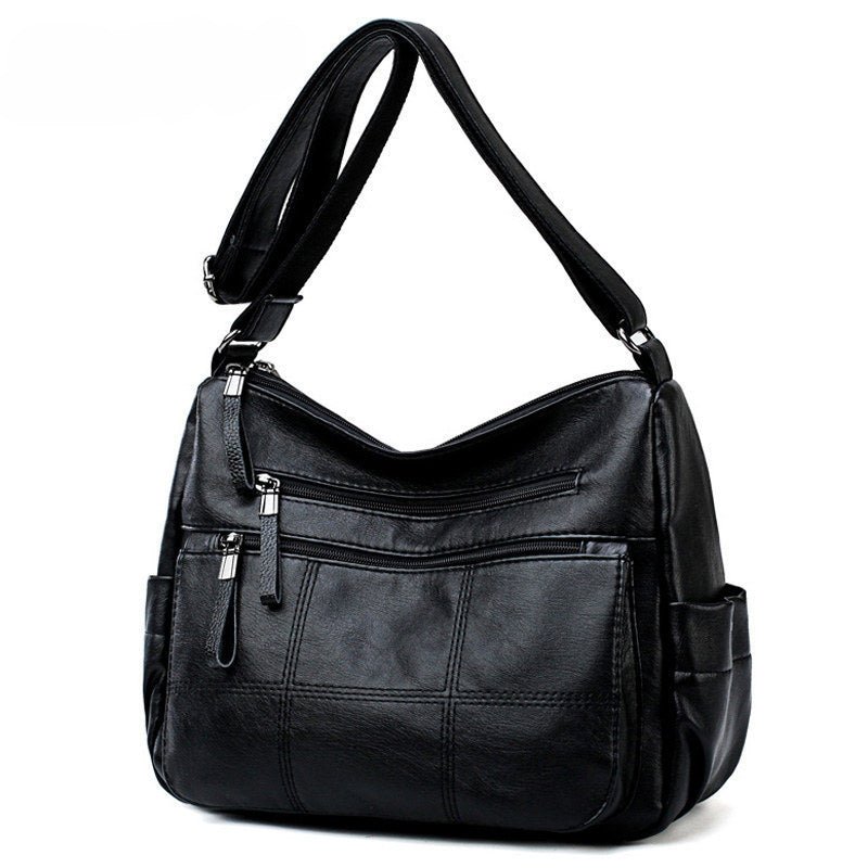 Women's Solid Color Simple Mom Large Capacity Women's Messenger Bag
