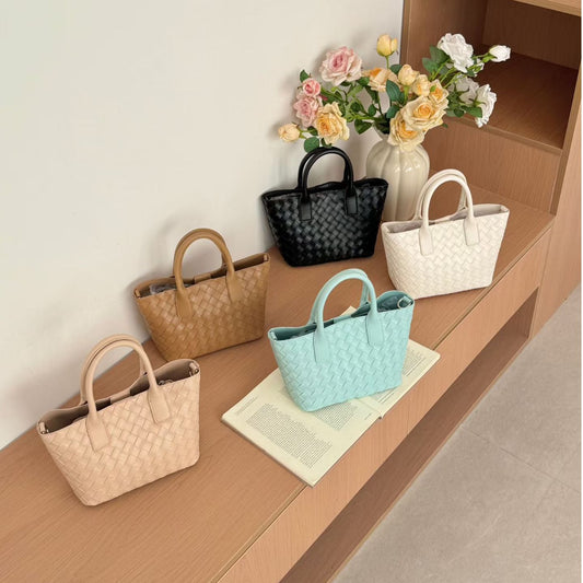 Women's High-grade Portable Woven Fashion Vegetable Basket Women's Handbag