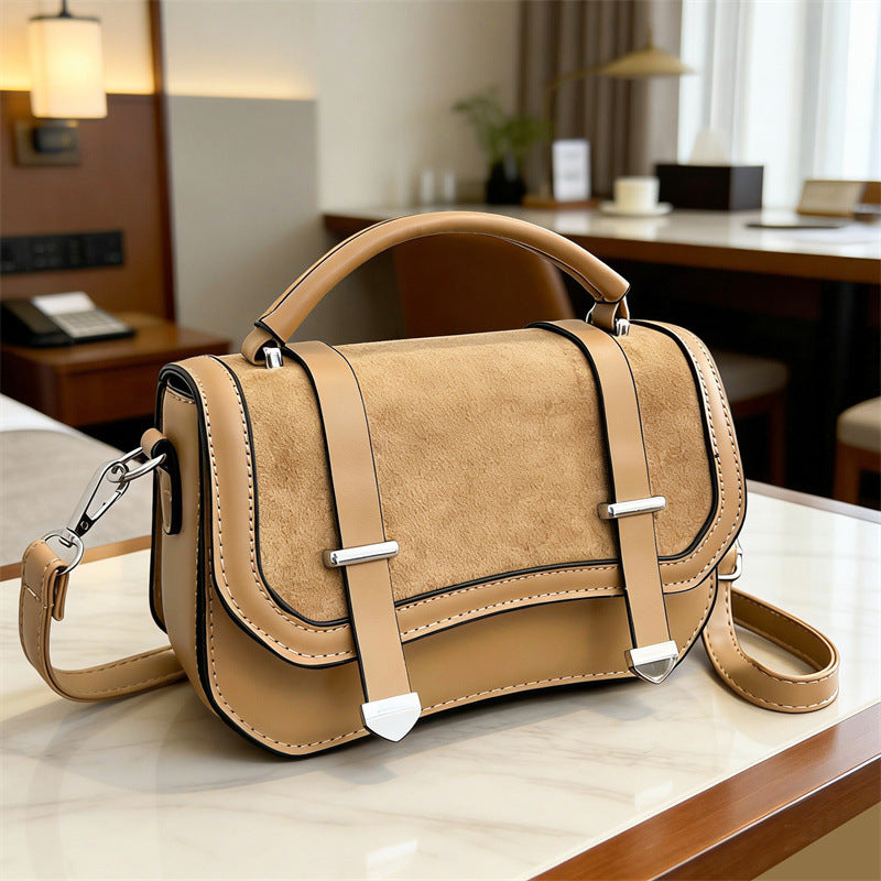 Women's Stitching Contrast Color Portable Advanced Texture Women's Shoulder Bag