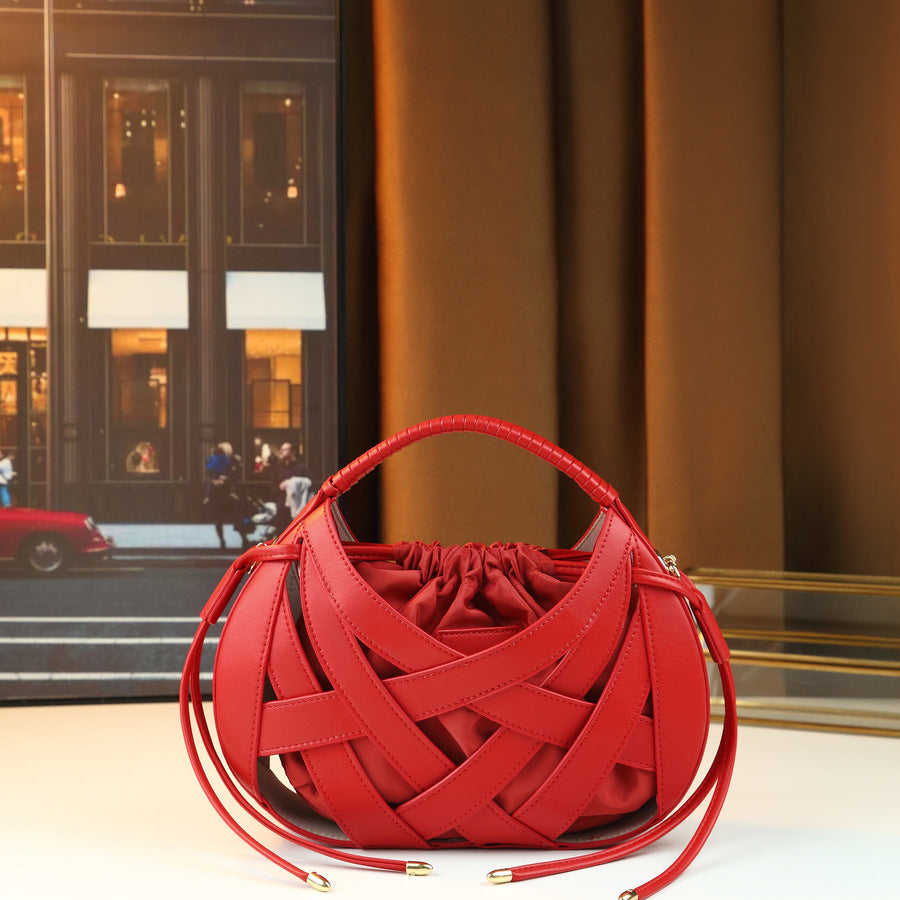 Women's Fashion Creative Design High Texture Vegetable Basket Women's Handbag