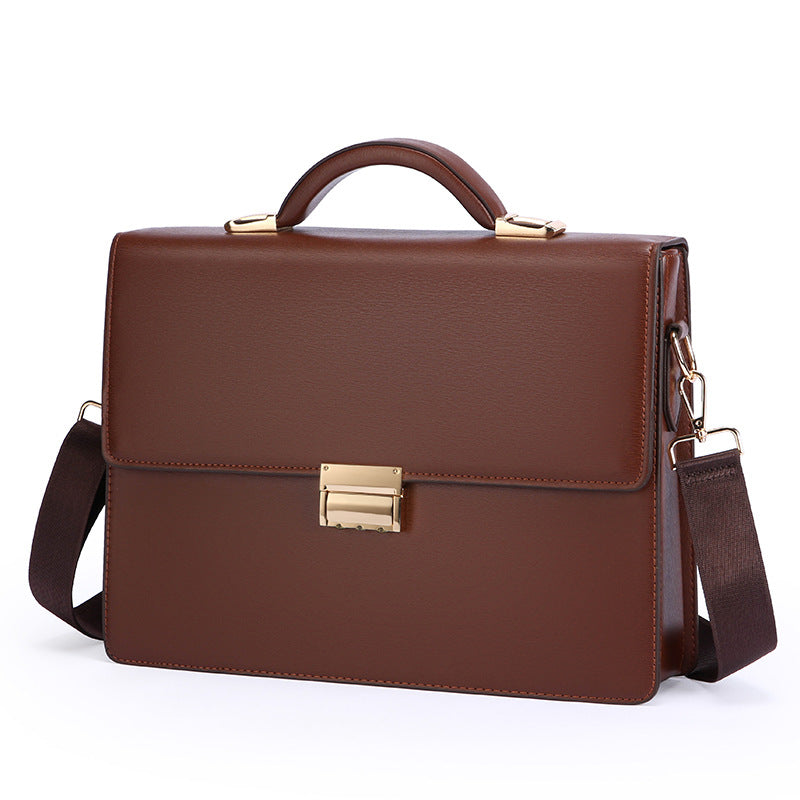 Men's Password Portable Business Portfolio Large Capacity Bags