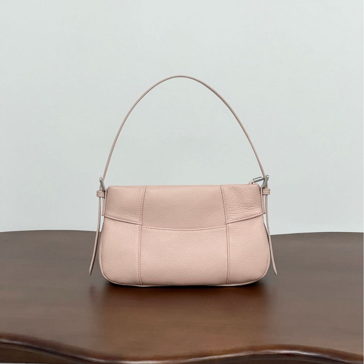 First Layer Cowhide Soft Underarm Fashion Small Square Bag