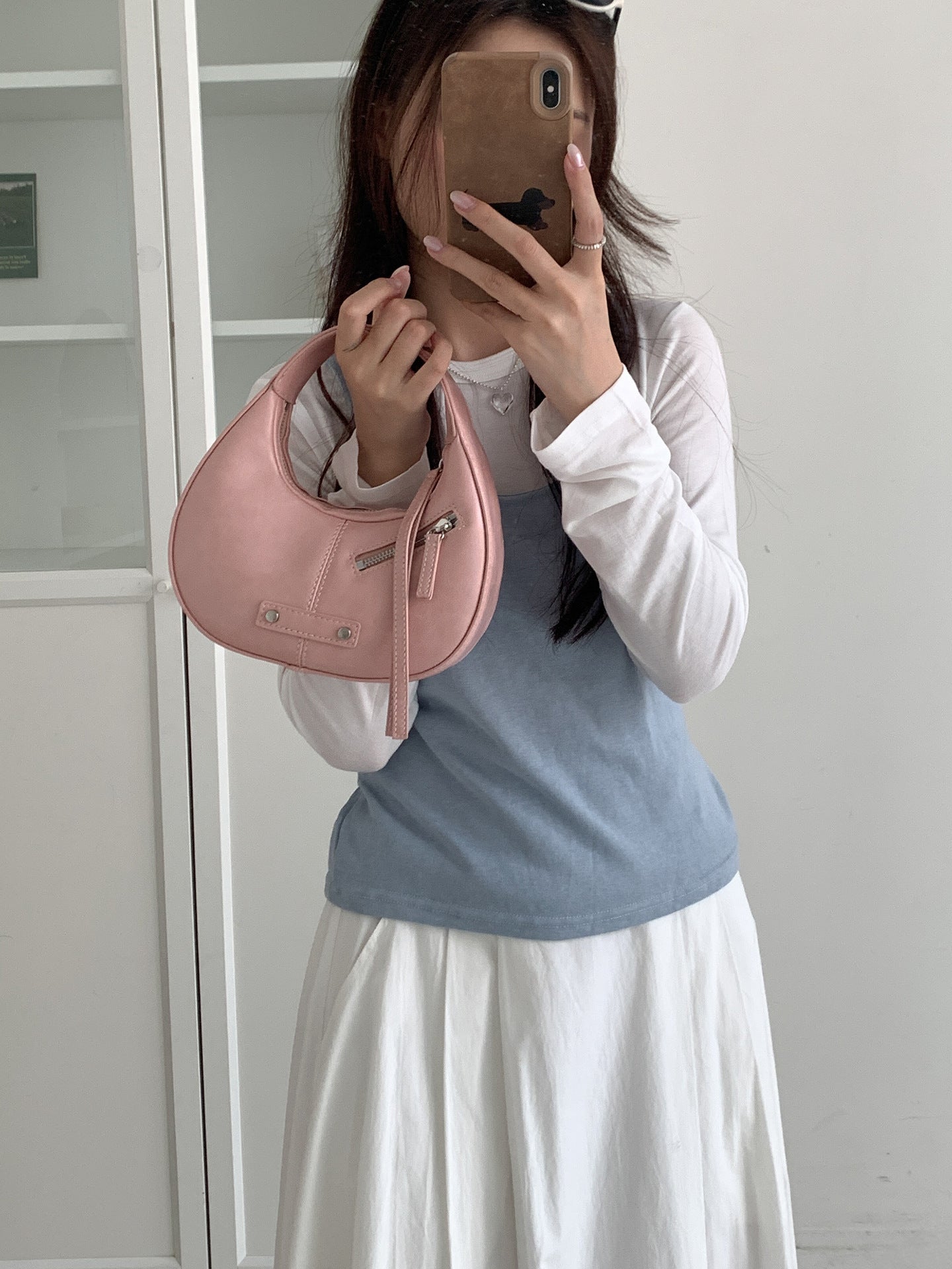 Korean Style Retro Shaped Carrying Niche Fashion Bags