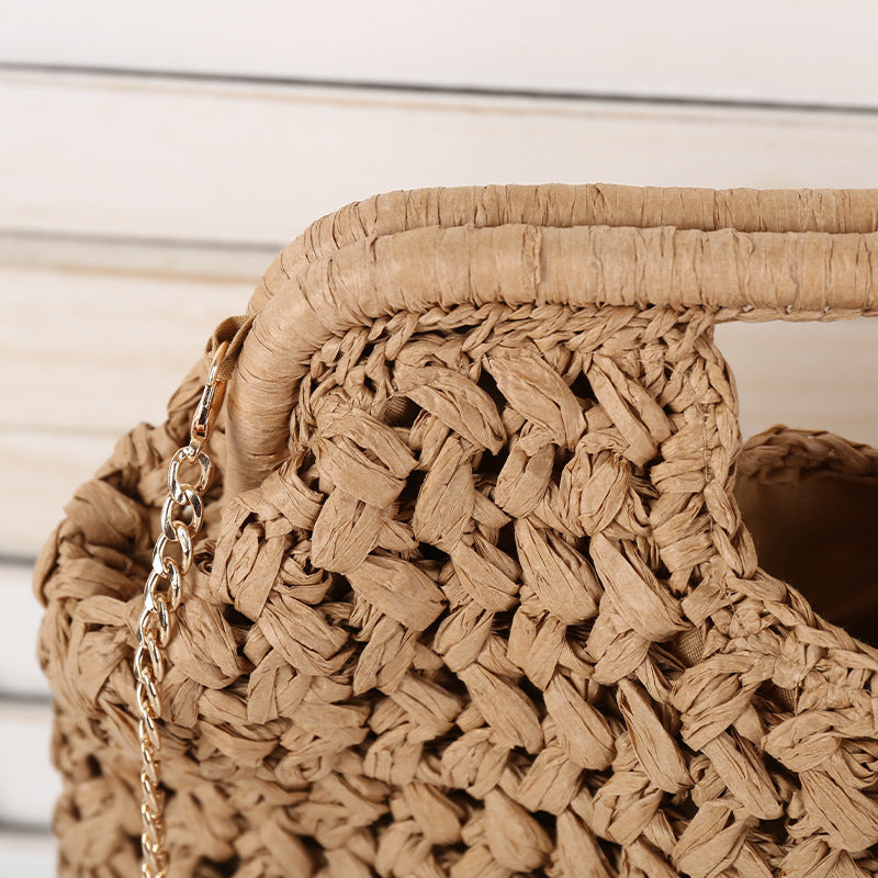 Women's Handmade Knitted Seaside Vacation Daily Leisure Portable Minority Bags