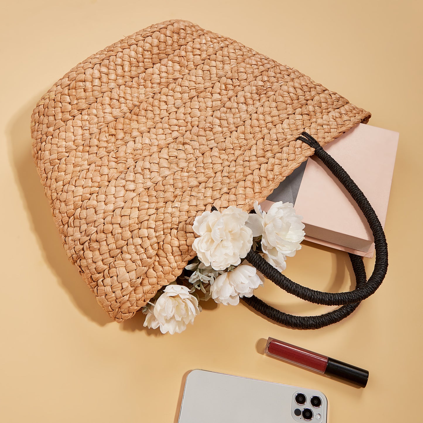 Women's Straw Fashion Portable Large Capacity Woven Women's Handbag