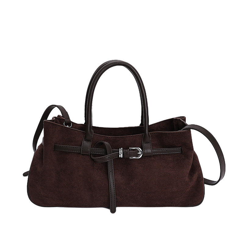 Retro Fashion High-grade Frosted Portable Underarm Women's Messenger Bag