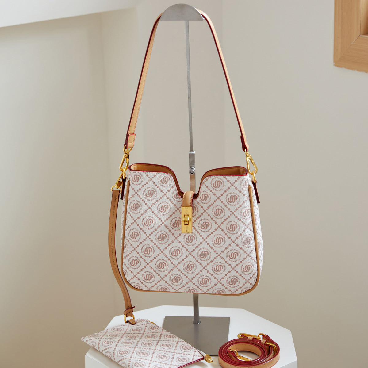 Women's Trendy Mom Simple Fashion Soft Leather Tote Bag