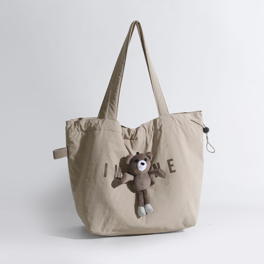 Women's Bear Canvas Daily Female Large Capacity Environmental Protection Cute Tote Bag