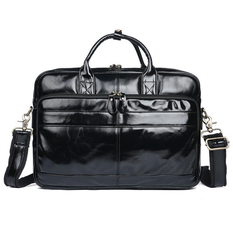 Men's Business Computer Large Capacity Practical Genuine Leather High Men's Tote