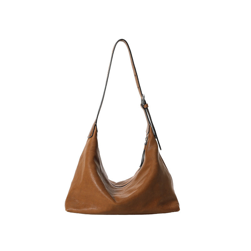 Women's Vegetable Tanned Calf Skin Underarm Classic Bags