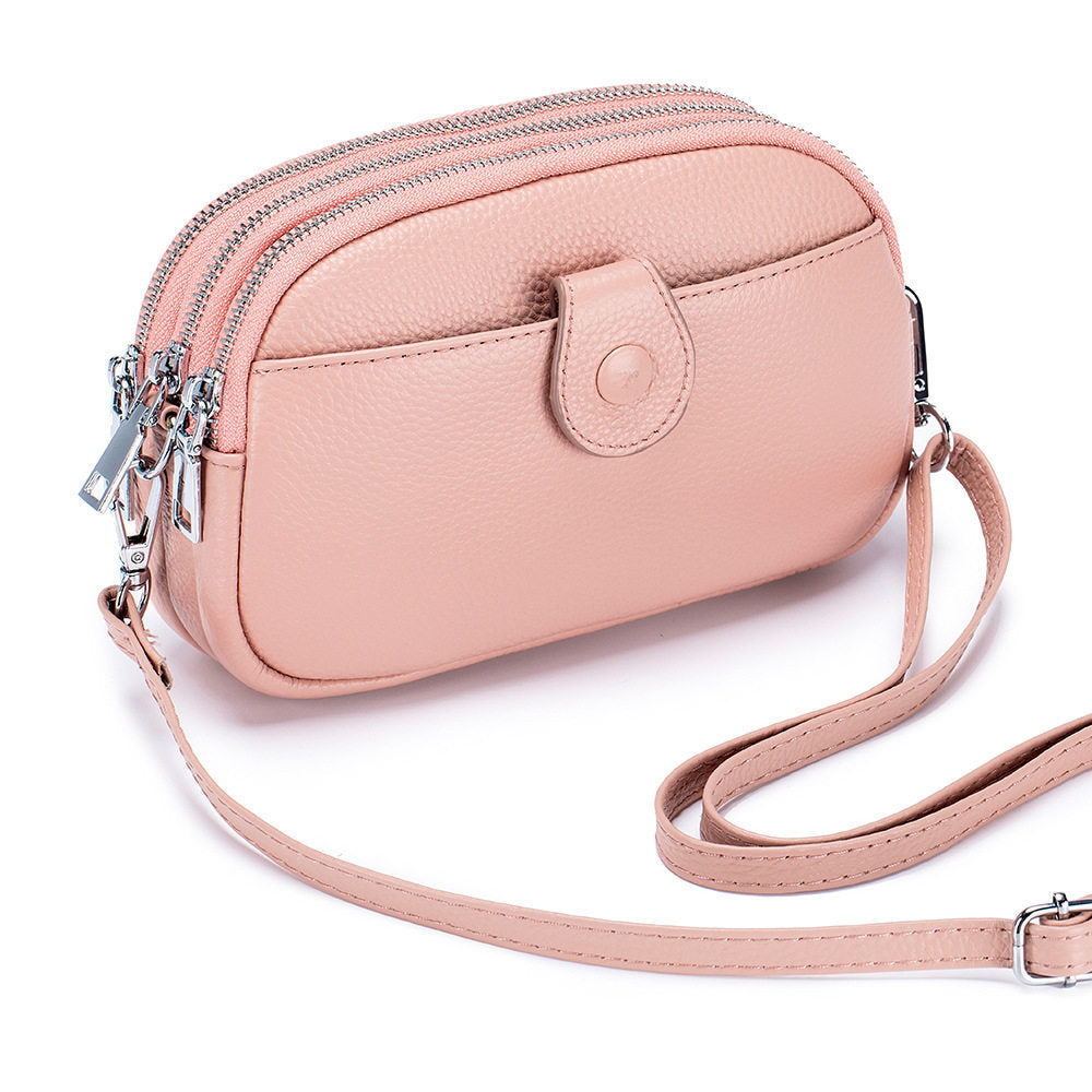 Women's Simple Mom Mobile Mini High Sense Cow Women's Messenger Bag