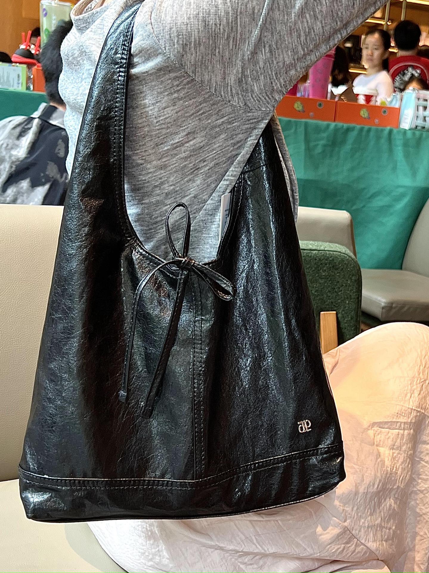 Bow Bandage Design Summer Genuine Leather Fashion Women's Shoulder Bag