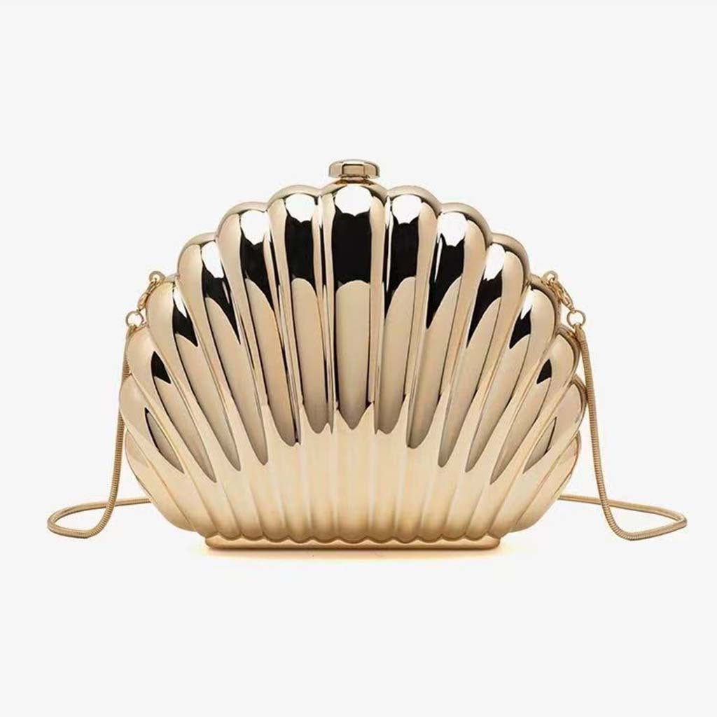 Popular Semicircle Flower Plating Fashion Personality Bags