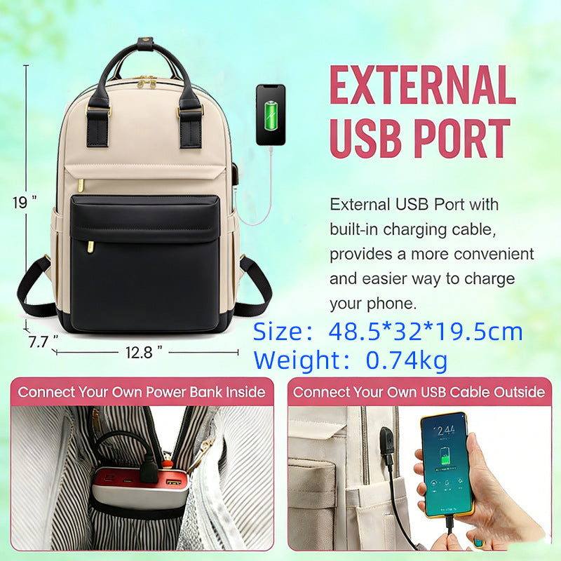 Fashion Female Commuter Computer Large Capacity Leisure Backpack