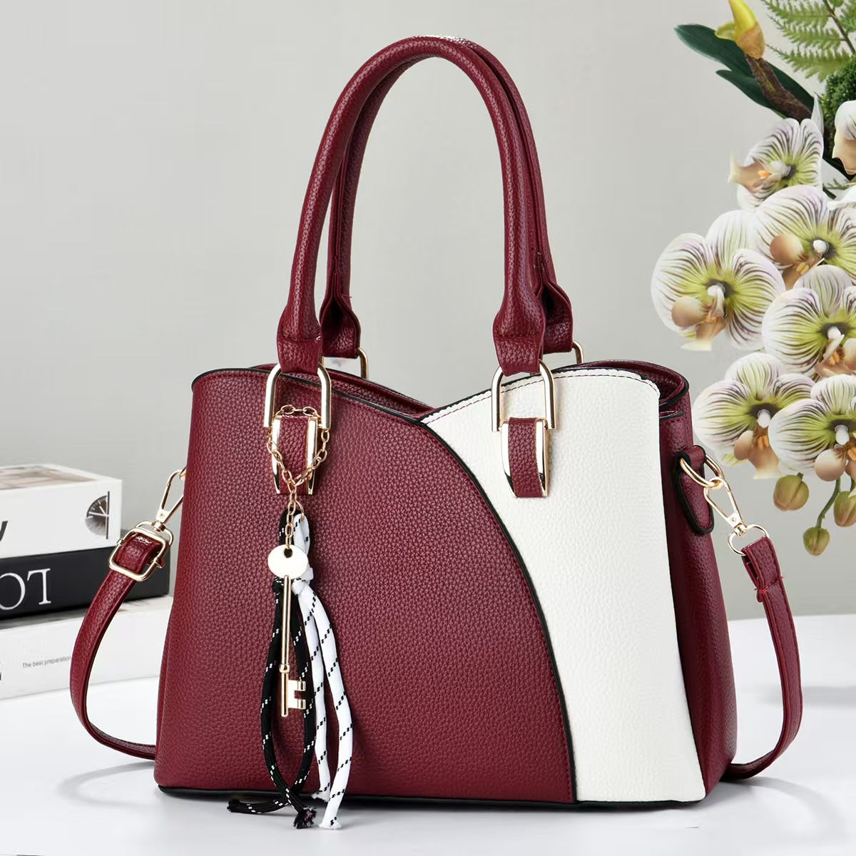 Women's Korean Style Cool Contrast Color Women's Shoulder Bag