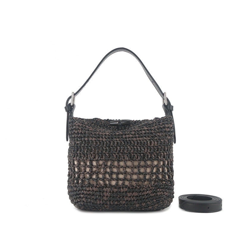 Women's Raffia Handmade Crochet Woven Summer Lazy Large Bags