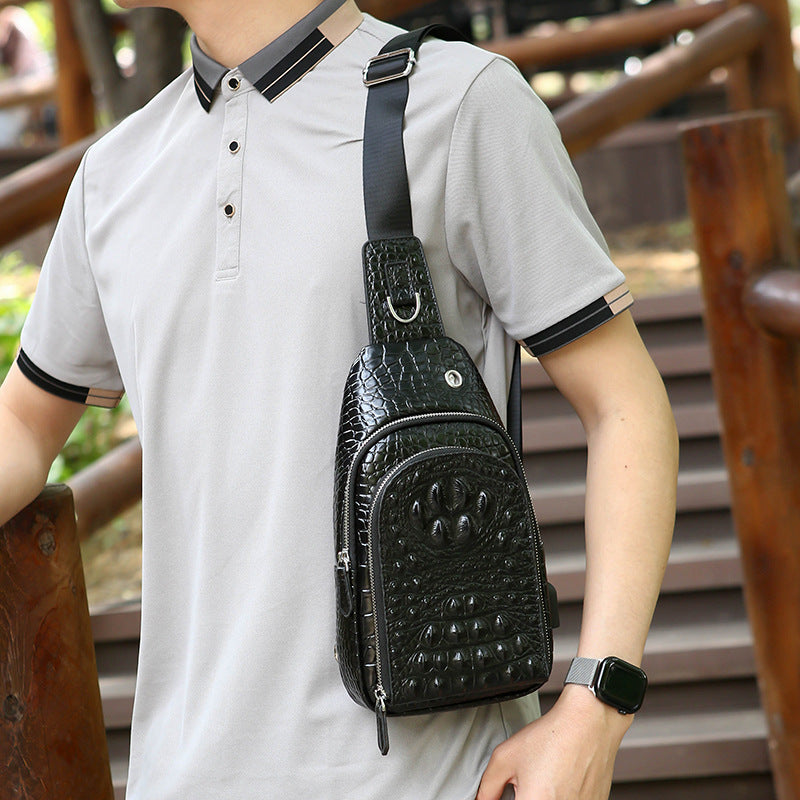 Women's & Men's Crocodile Pattern Pouch Bags