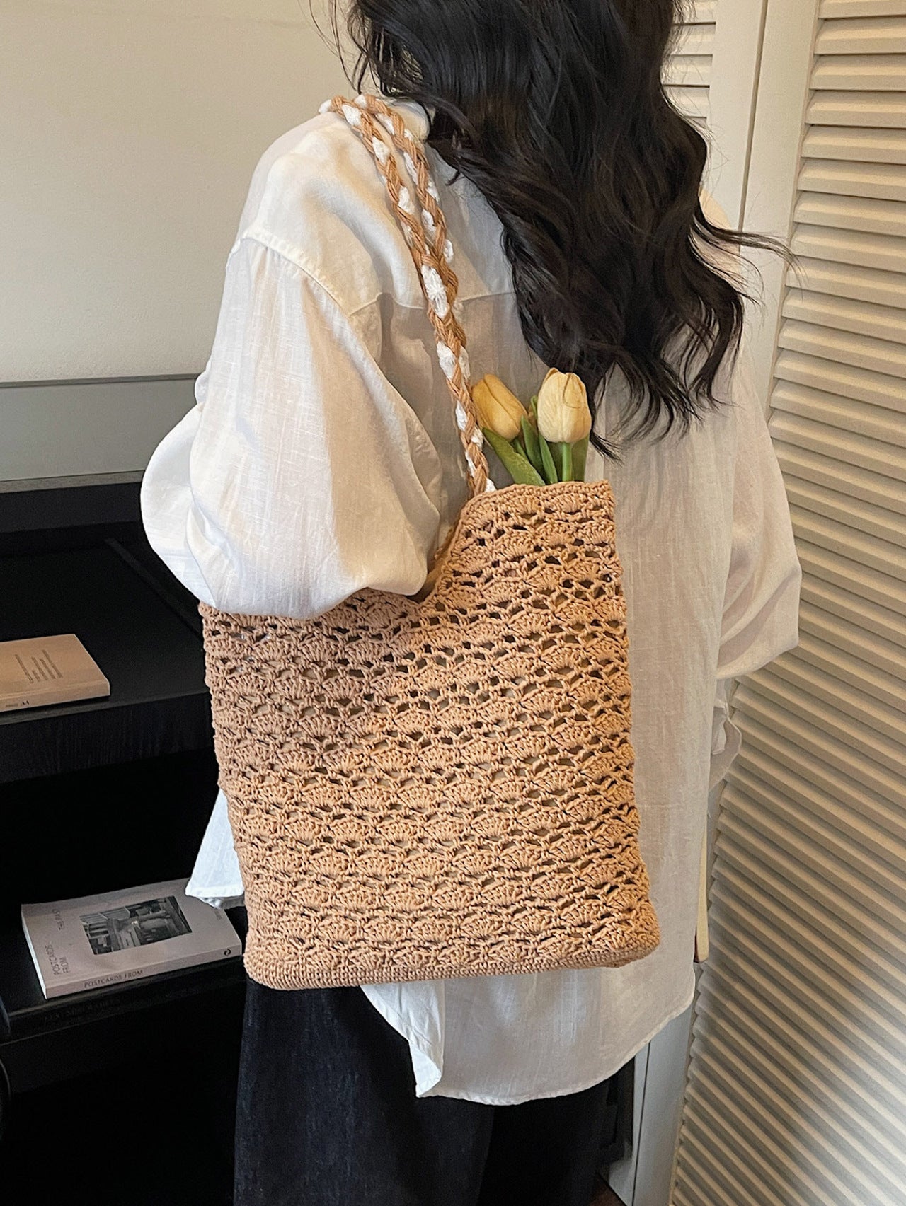 Women's Bohemian Style Woven Hollow Western Lace Fashion Bags