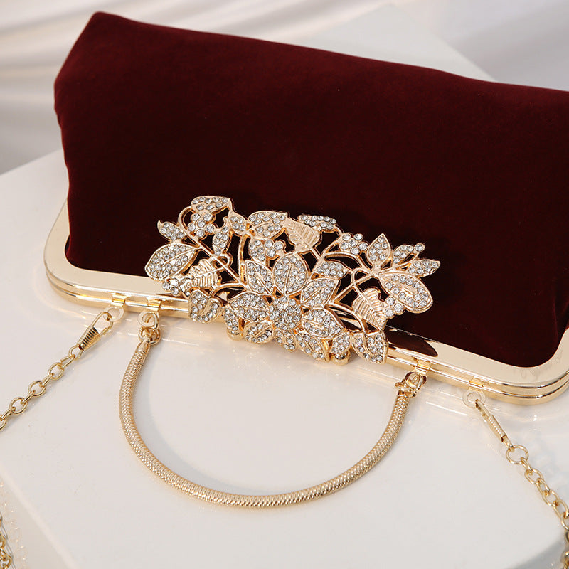 Handmade Beaded Pearl Wrist Retro Cheongsam Bags