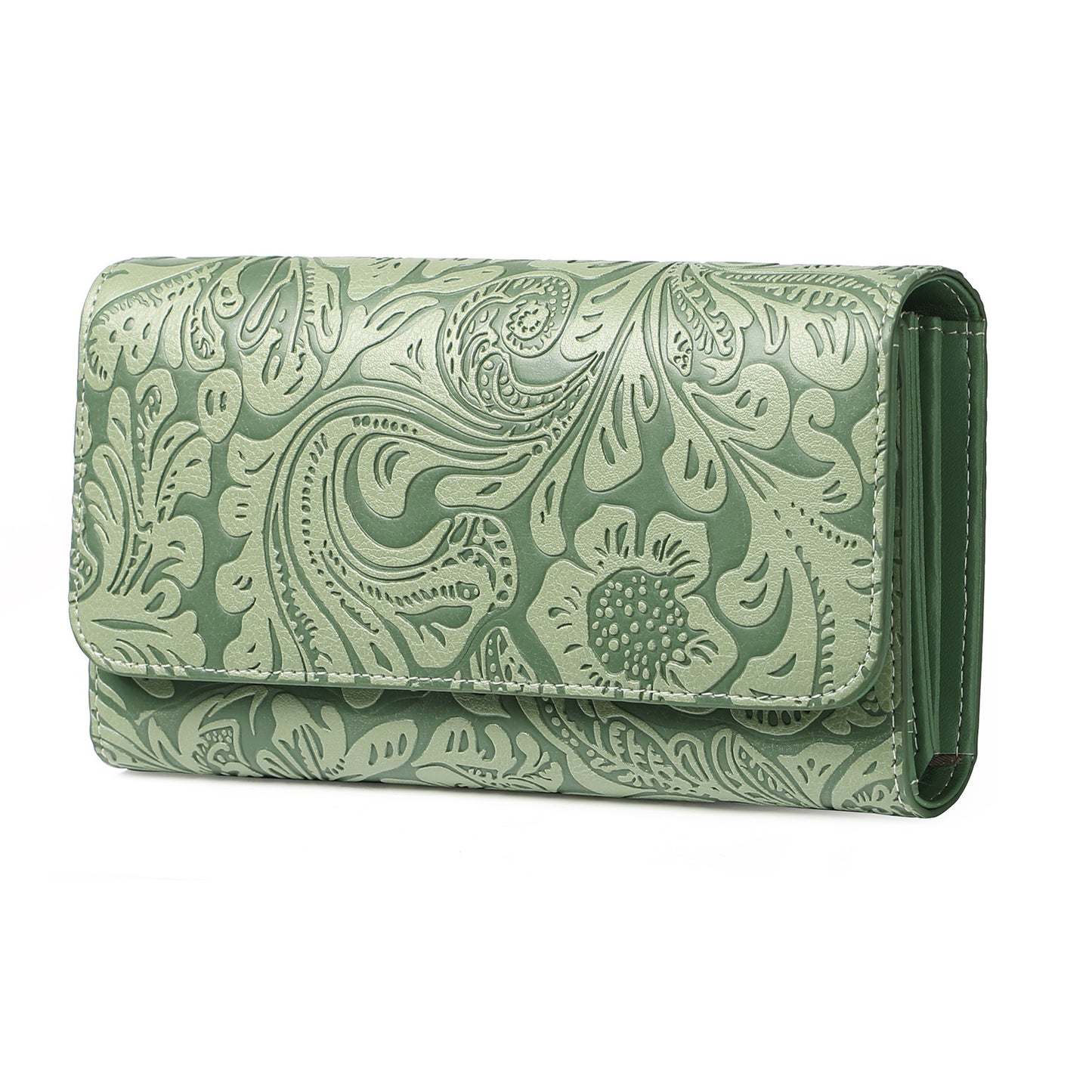 Durable Women's Long Embossed Pattern Fashion Handbags