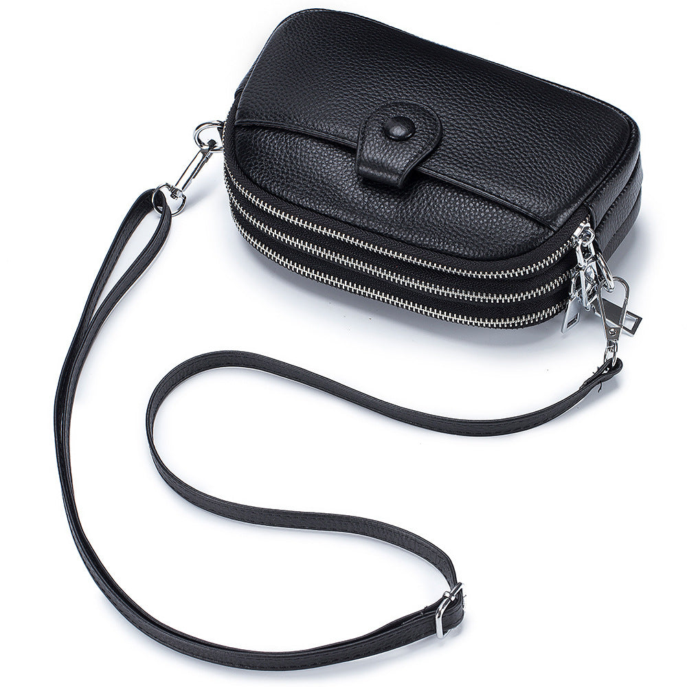 Women's Genuine Leather Large Capacity Mom Mobile Women's Messenger Bag