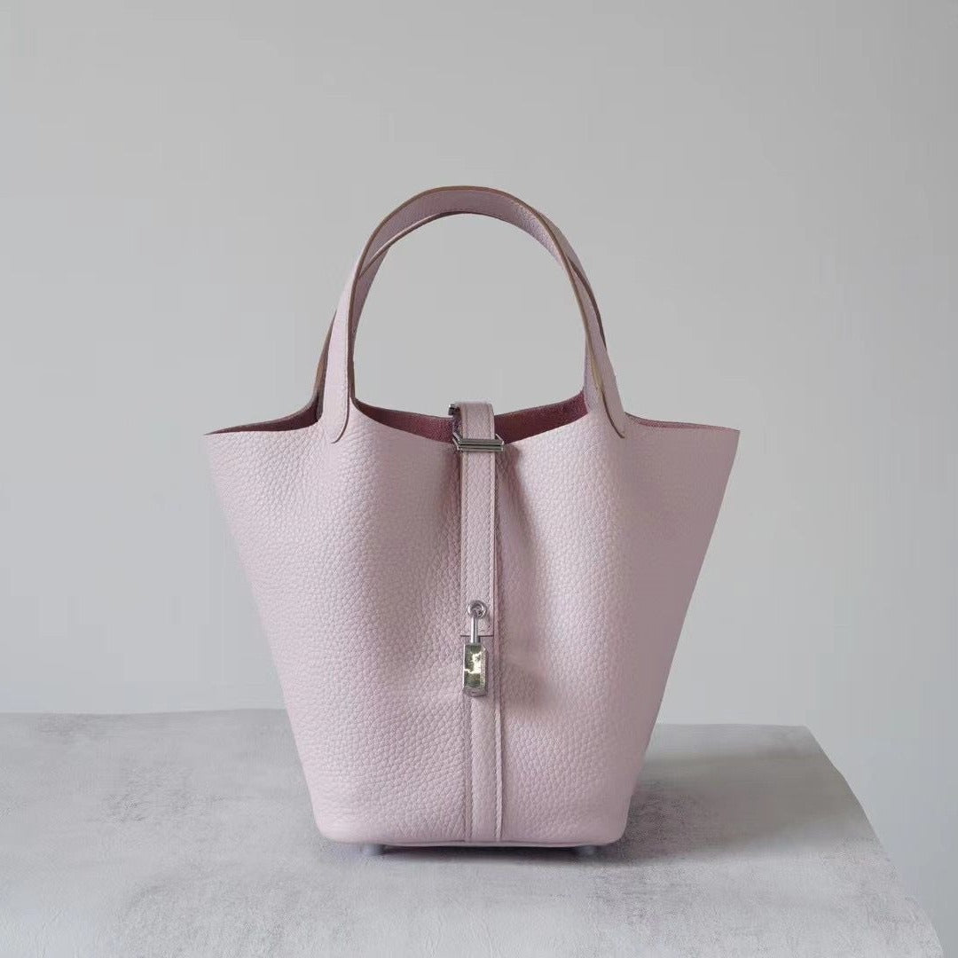 Women's Vegetable Basket Cowhide Pair Version High Quality Genuine Bags
