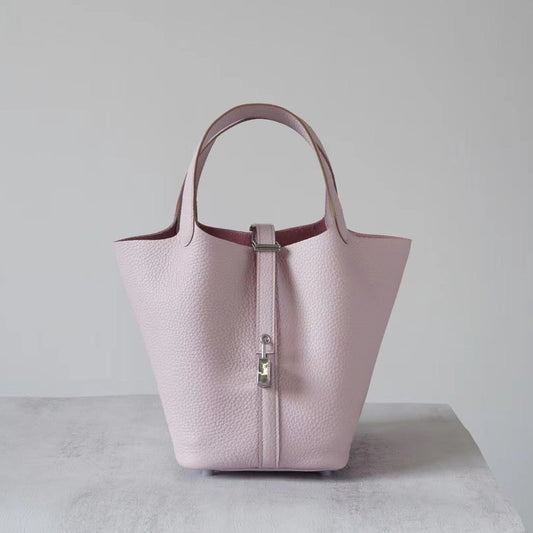 Women's Vegetable Basket Cowhide Pair Version High Quality Genuine Bags
