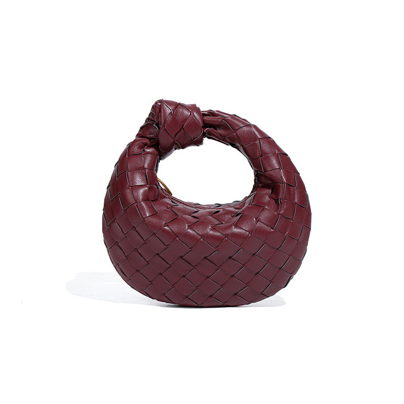 Women's Frosted Hand-held Dumpling Trendy Croissant Knotted Women's Clutch