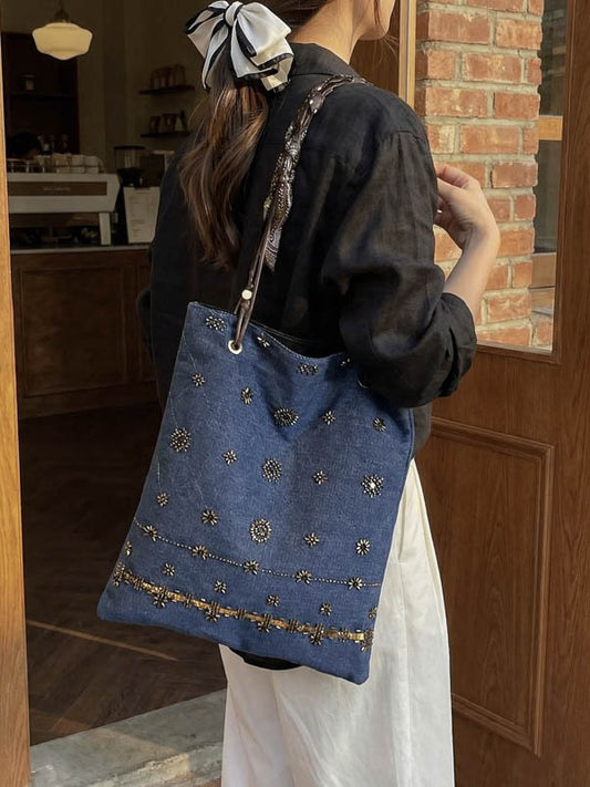 Women's Style Retro Embroidered Large Capacity Ethnic Women's Shoulder Bag