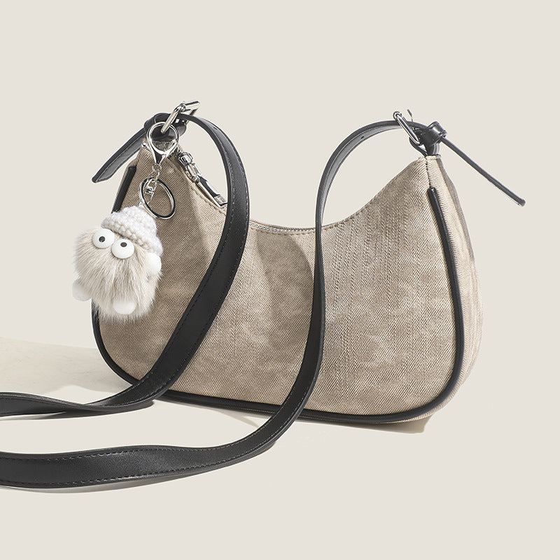Trendy Design High-grade Underarm Commute Retro Portable Bags