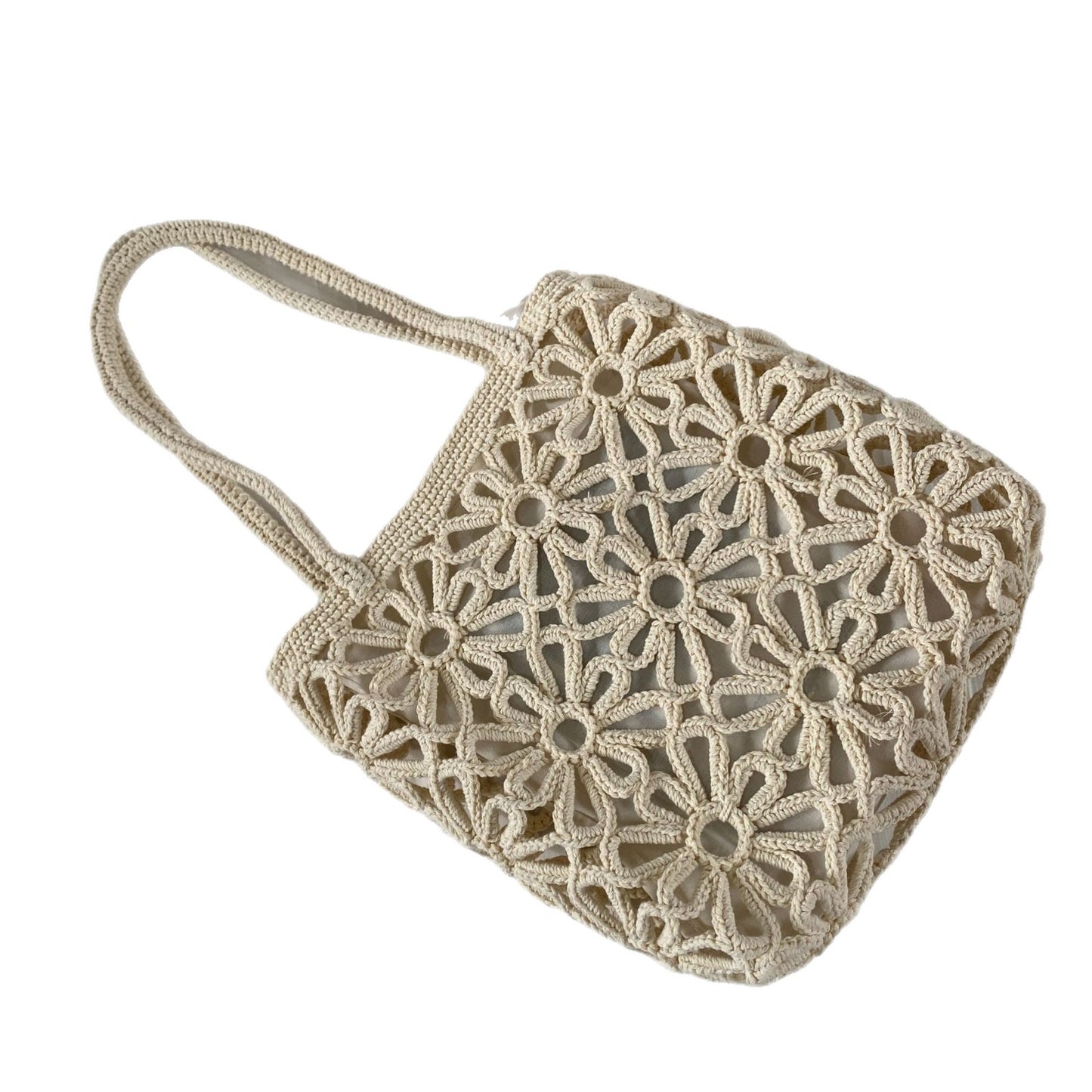Women's Hand-woven Hollow Flower Artistic Vacation Seaside Bags