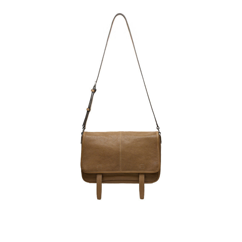 Women's Tanning Leather Versatile Retro Commuter Underarm Bags