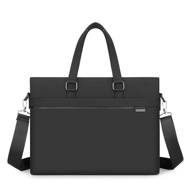 Men's Oxford Cloth Gift Printed Horizontal Blue Men's Briefcase