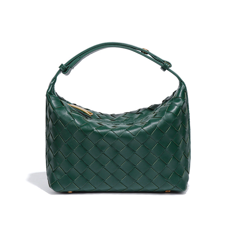 Women's Hand-woven Lunch Box French Minority Western Style Underarm Bag