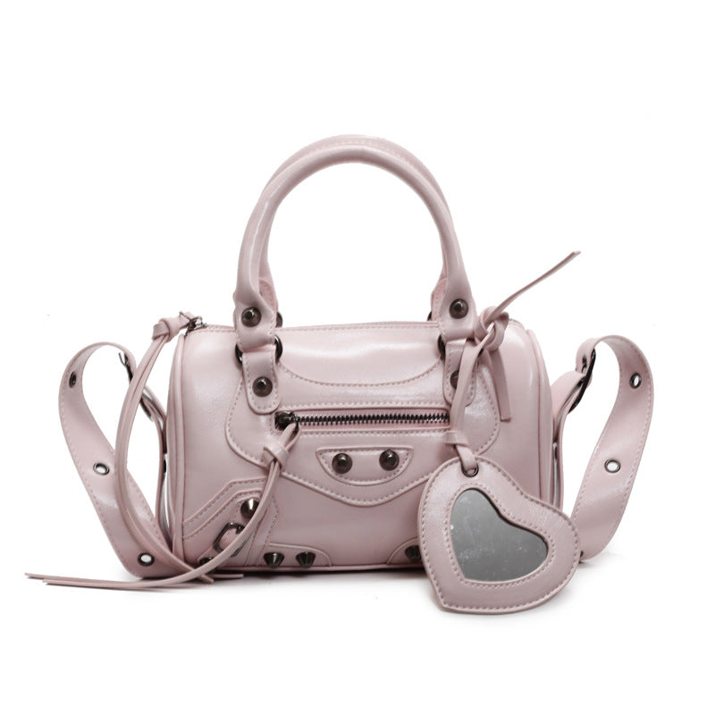 Fashion Vintage Rivet Advanced Texture Sweet Women's Messenger Bag