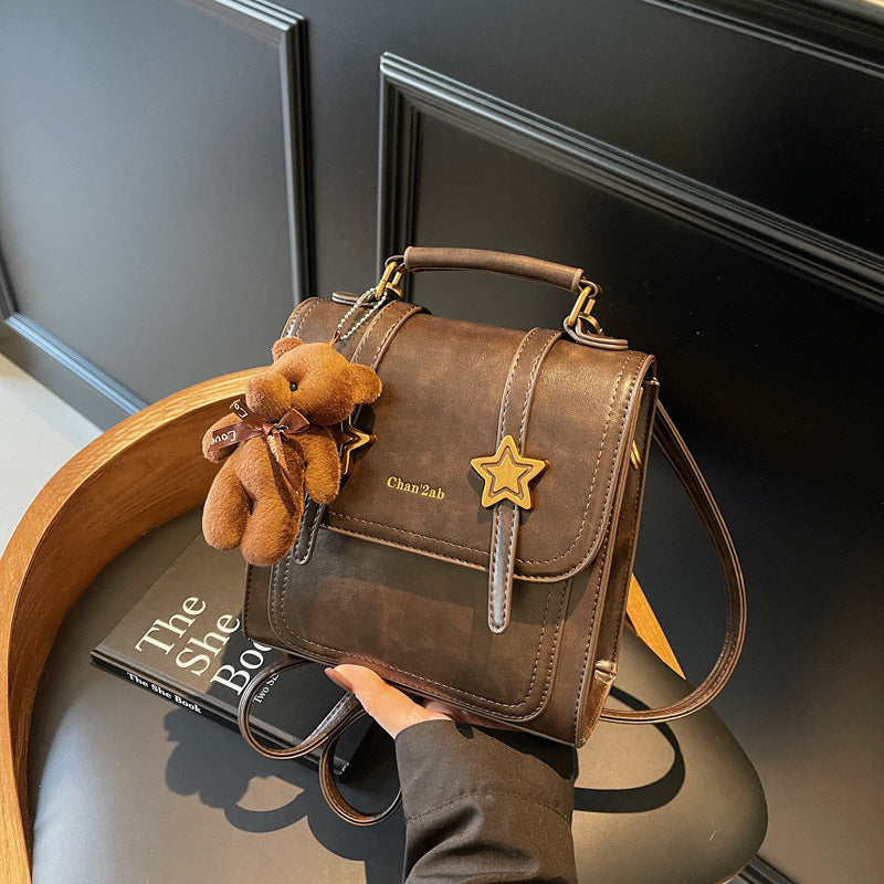 Glamorous Women's Fashion Simple College Retro Women's Shoulder Bag
