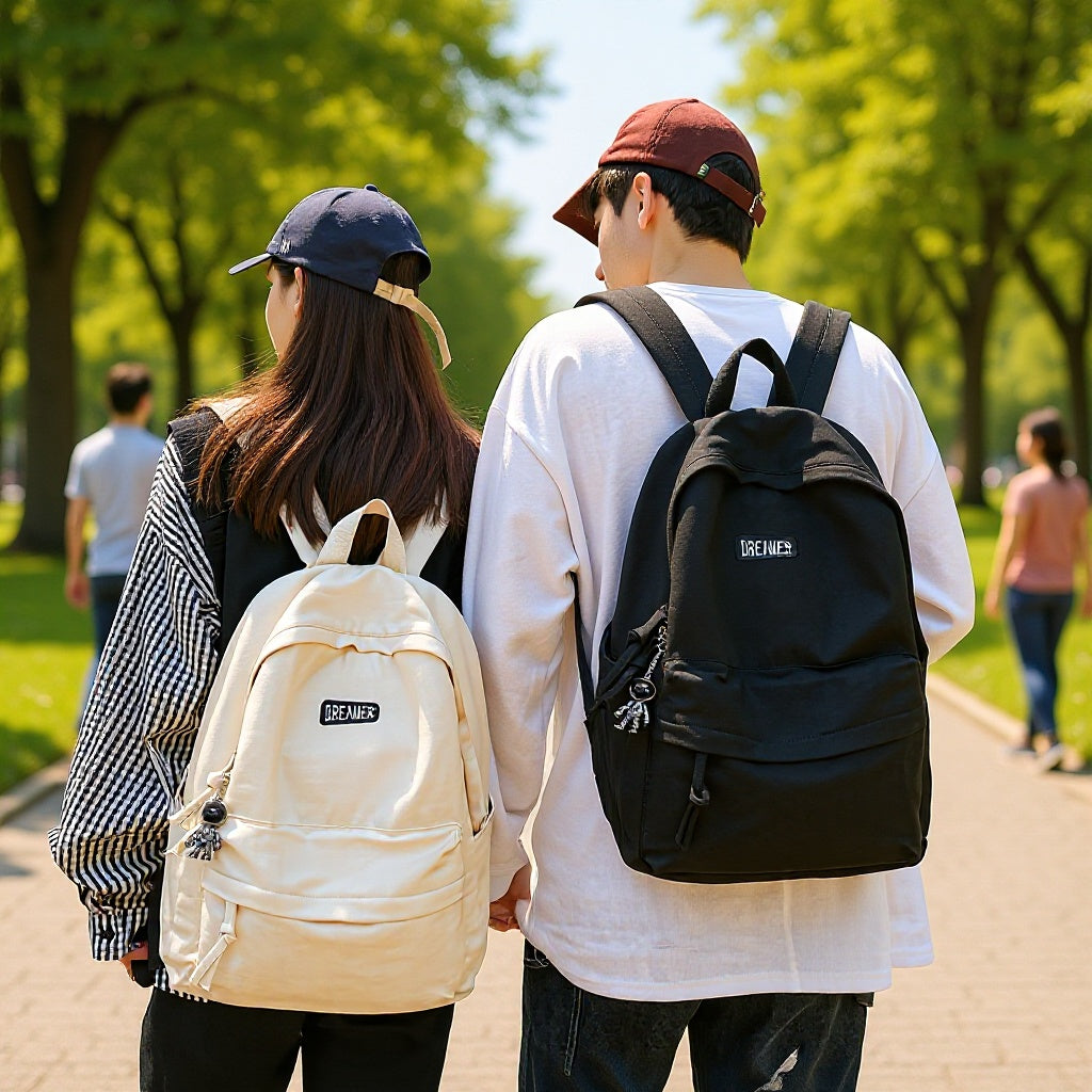 Simple Solid Color College Good-looking Lightweight Bags