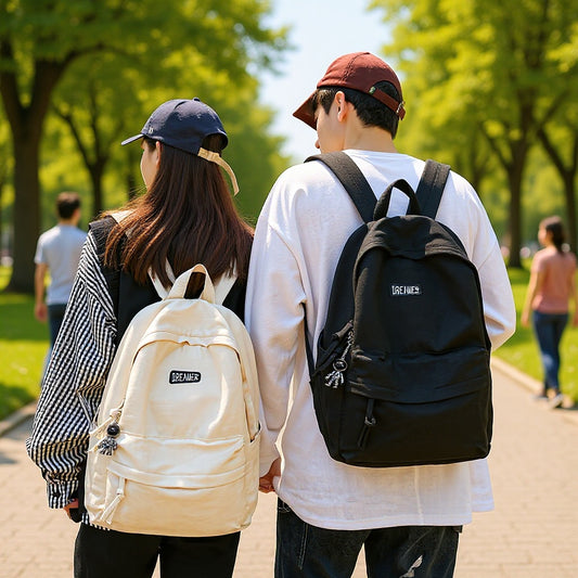 Simple Solid Color College Good-looking Lightweight Bags