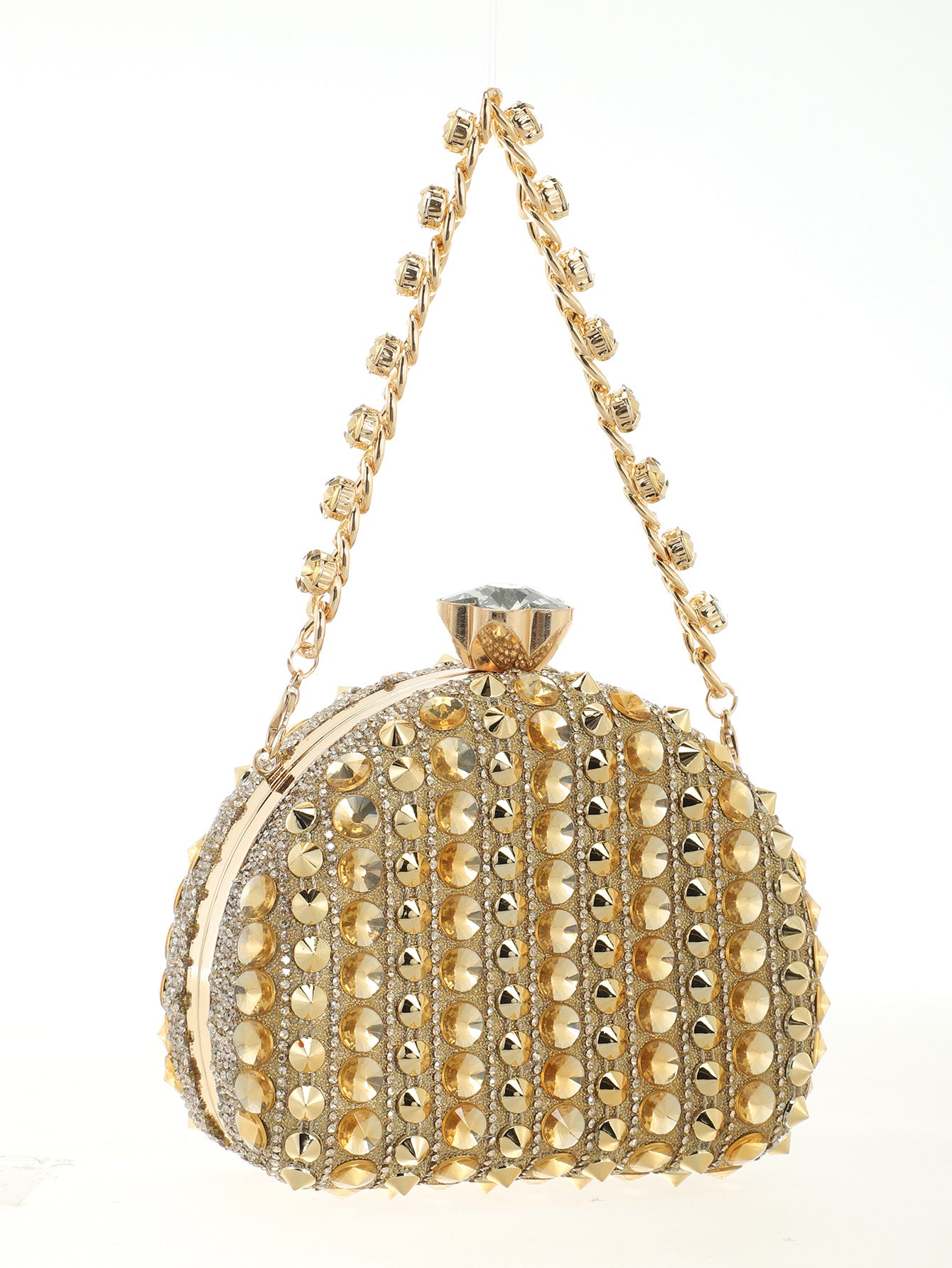 Women's Diamond Clutch Suitable For Party Wedding Dinner Bag